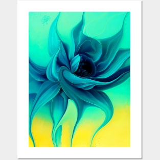 Blue Flower Posters and Art